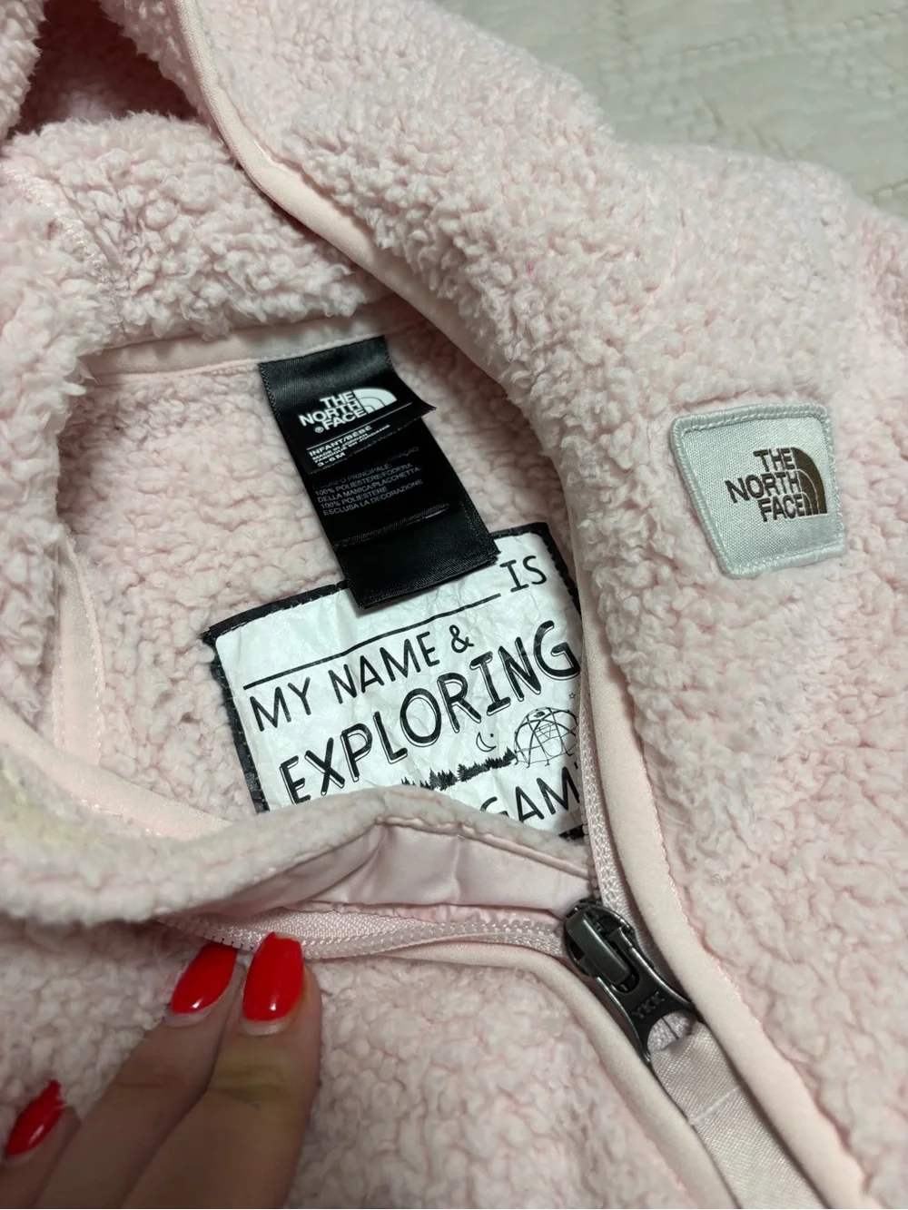 The North Face plush sherpa